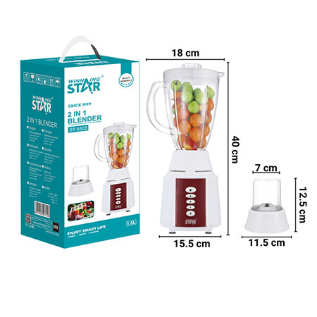 Blender Winning Star ST-5503, 1.5L, 300W, višenamjenski - Slika 3