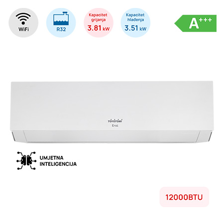 Klima uređaj TOYOTOMI Erai 335W 3,5kW A+++, ALL DC Inverter, – 25°C ~ 50°C, HEPA 3+ - Slika 2