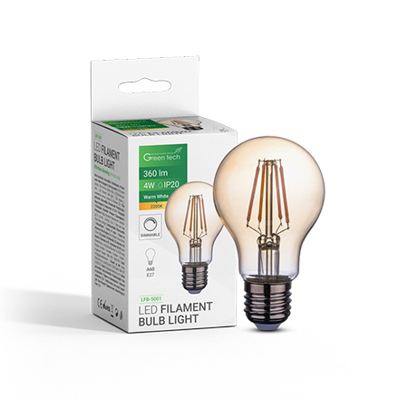 Led filament sijalica 4W/E27/2300K LFB-5001 Green Tech