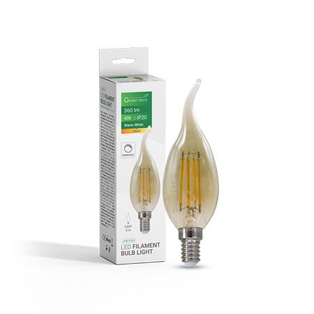 Led filament sijalica 4W/E14/2300K LFB-5101 Green Tech