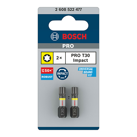 Bitovi udarni T-30, 25mm, pak-2/1 Bosch - Slika 2